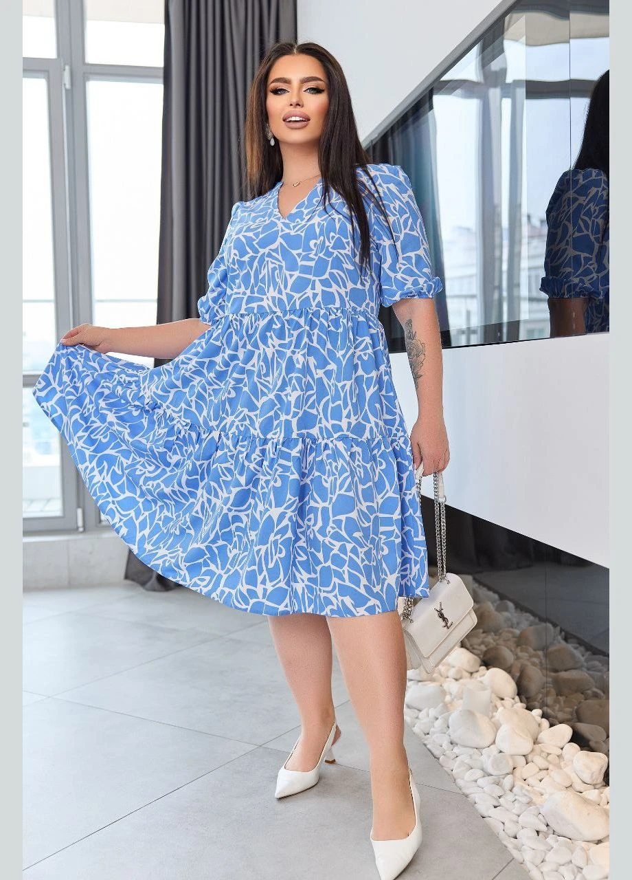 Női plus size ruha rövid ujjal 5230