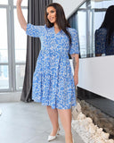 Rochie dama marimi mari cu maneca scurta 5230