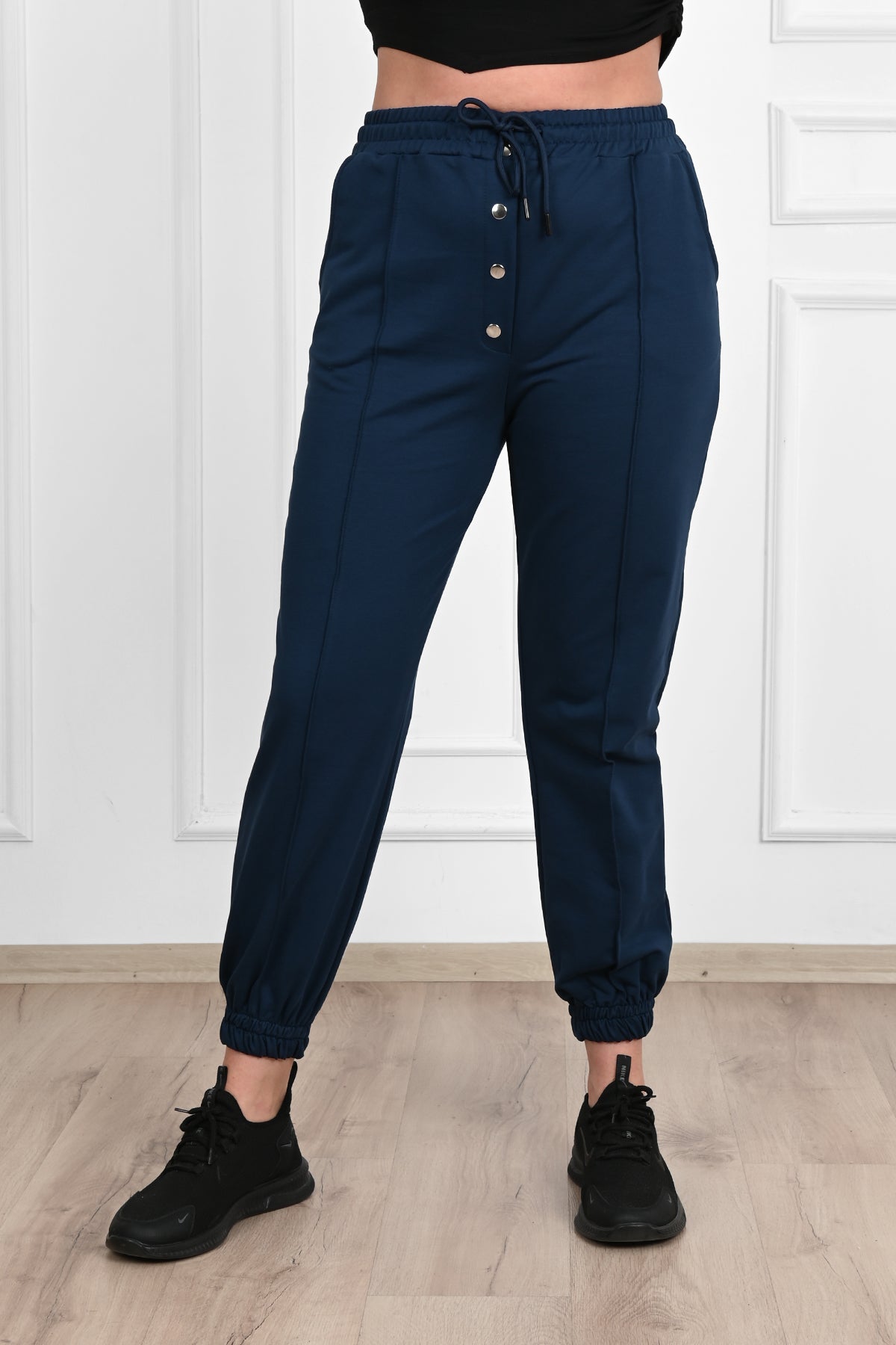 Pantaloni dama marimi mari, Pantalon dama marimi mari de trening 6055-23, bigsize.ro