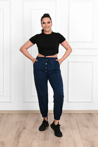 Pantalon dama marimi mari de trening 6055-23