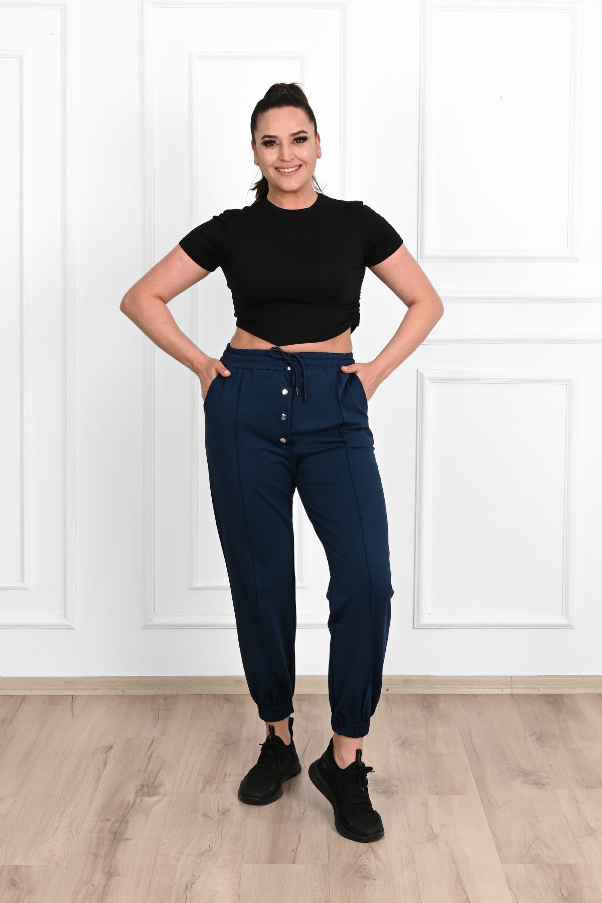 Pantalon dama marimi mari de trening 6055-23