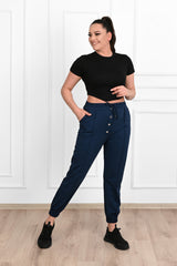 Pantalon dama marimi mari de trening 6055-23