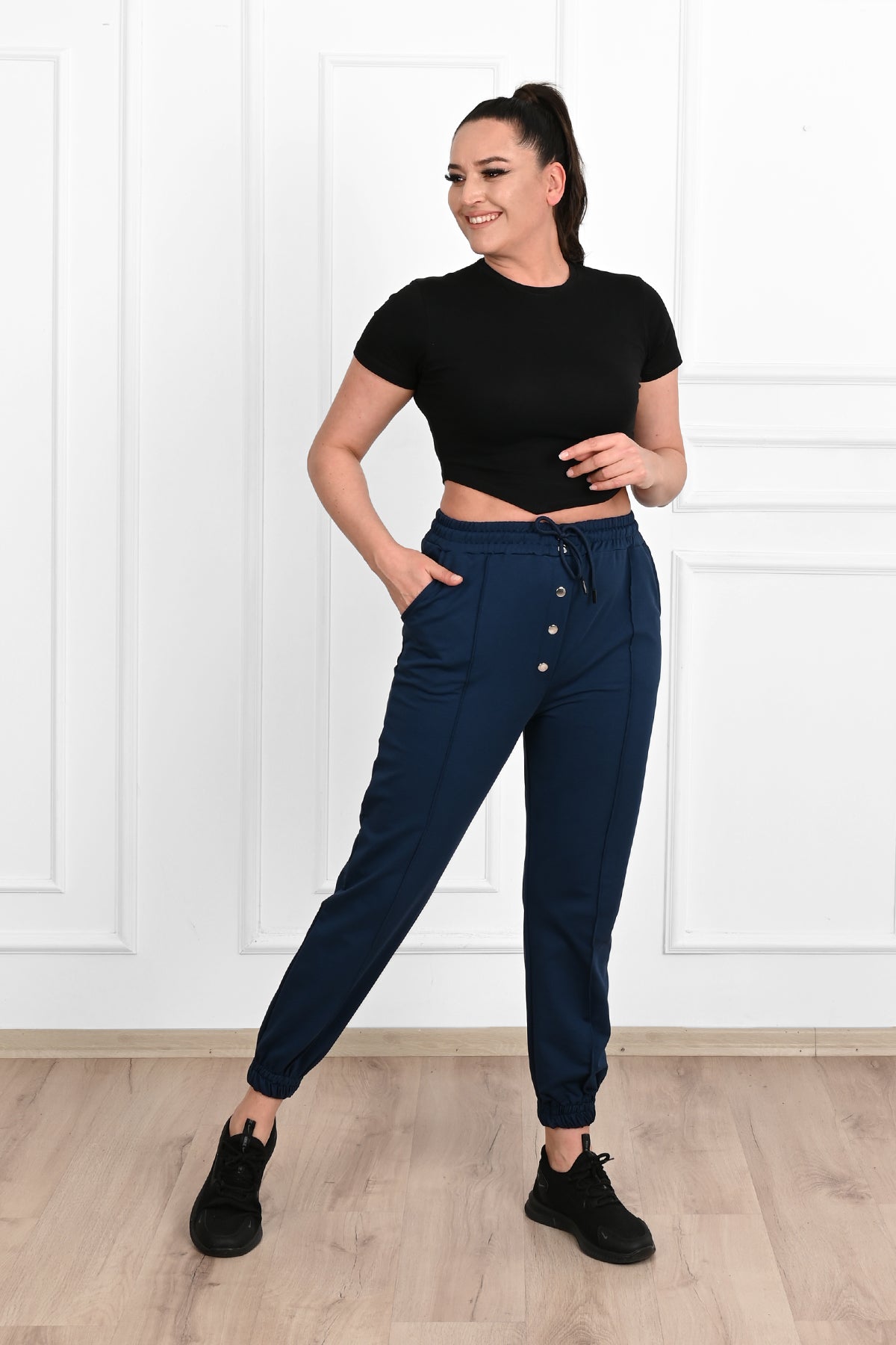 Pantalon dama marimi mari de trening 6055-23