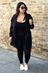 Női plus size harisnya varrással 6140-23