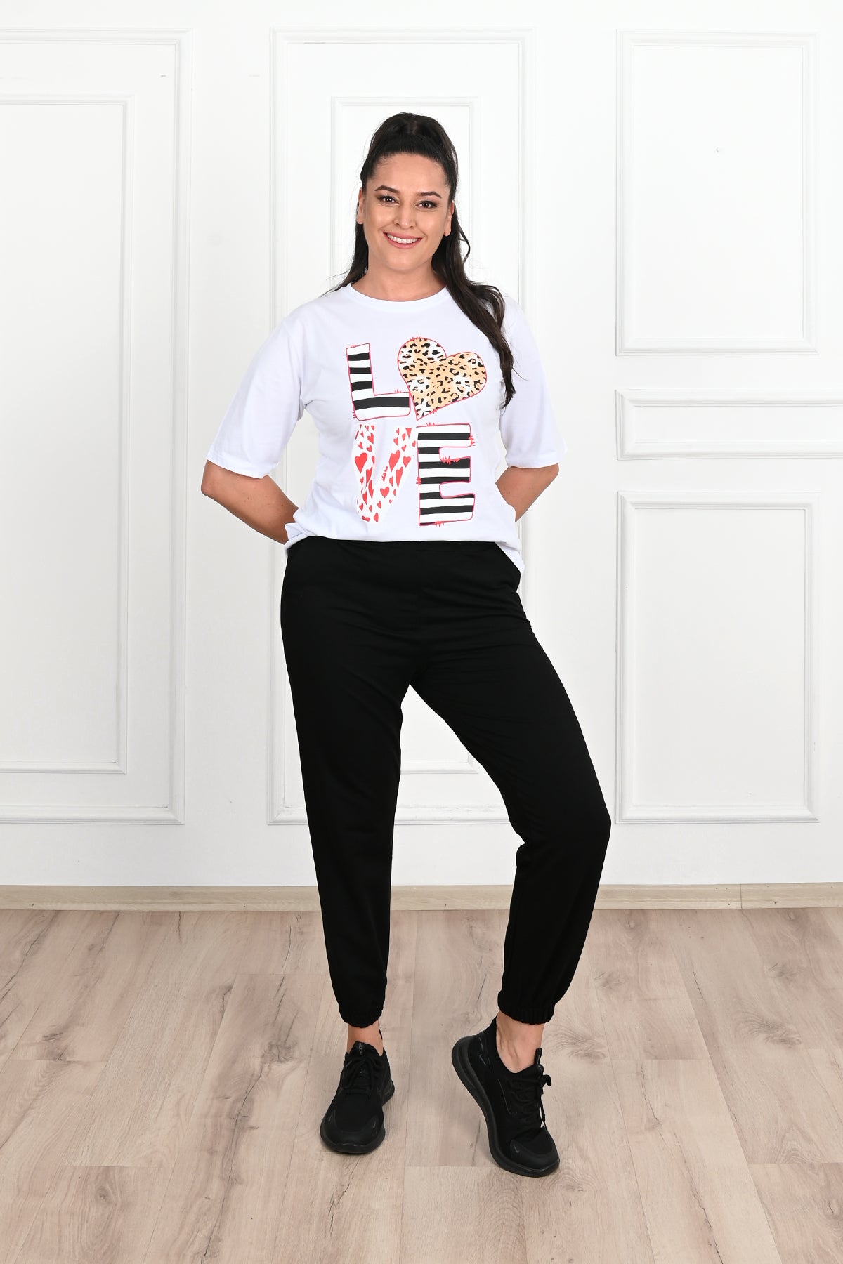 Női plus size melegítőnadrág 6214-23
