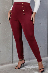 Női plus size nadrág gombokkal 6246