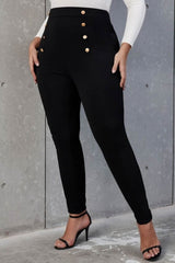 Női plus size nadrág gombokkal 6246