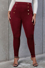 Női plus size nadrág gombokkal 6246