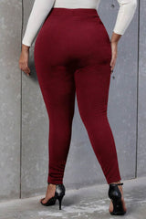 Női plus size nadrág gombokkal 6246