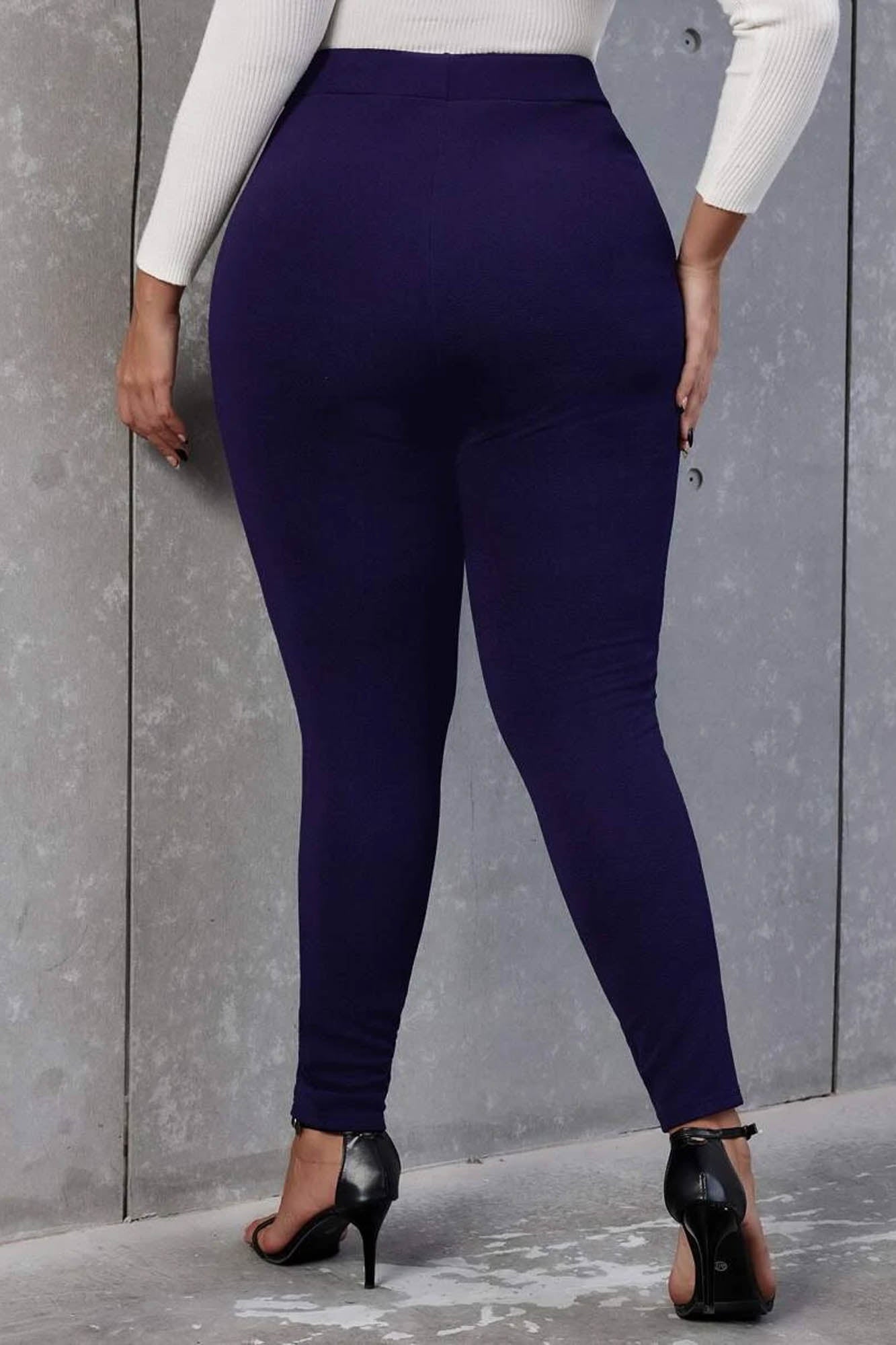 Női plus size nadrág gombokkal 6246