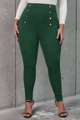 Pantaloni dama marimi mari cu nasturi 6246