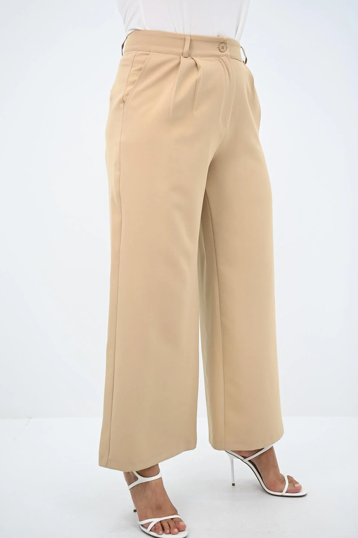 Női plus size nadrág csattal PTS003