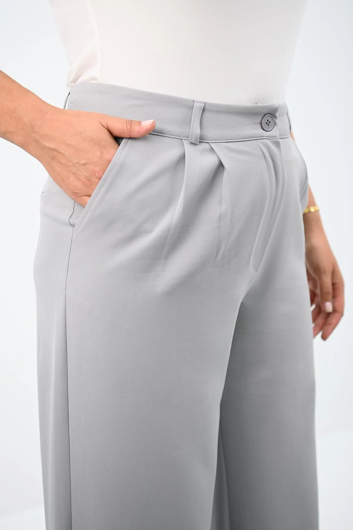 Női plus size nadrág csattal PTS003