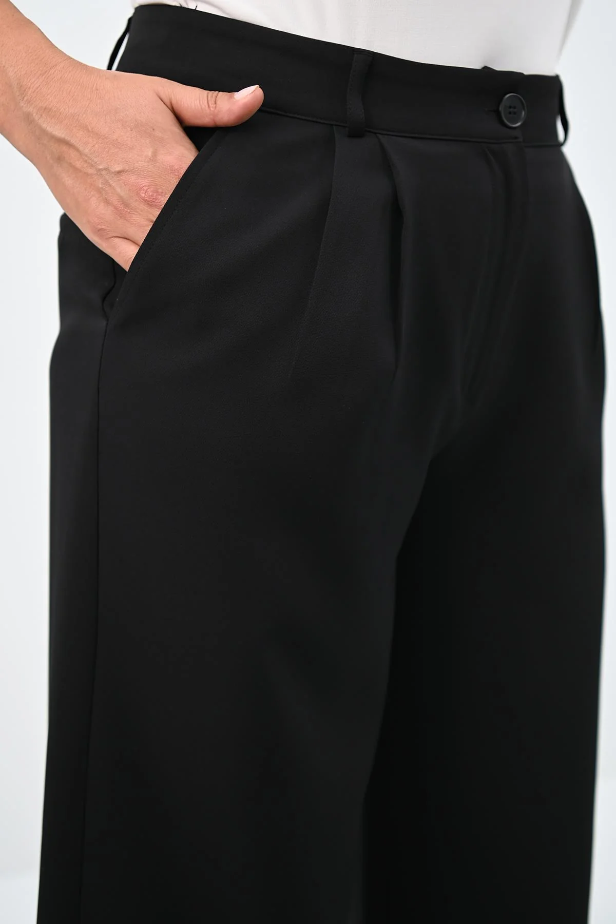 Női plus size nadrág csattal PTS003