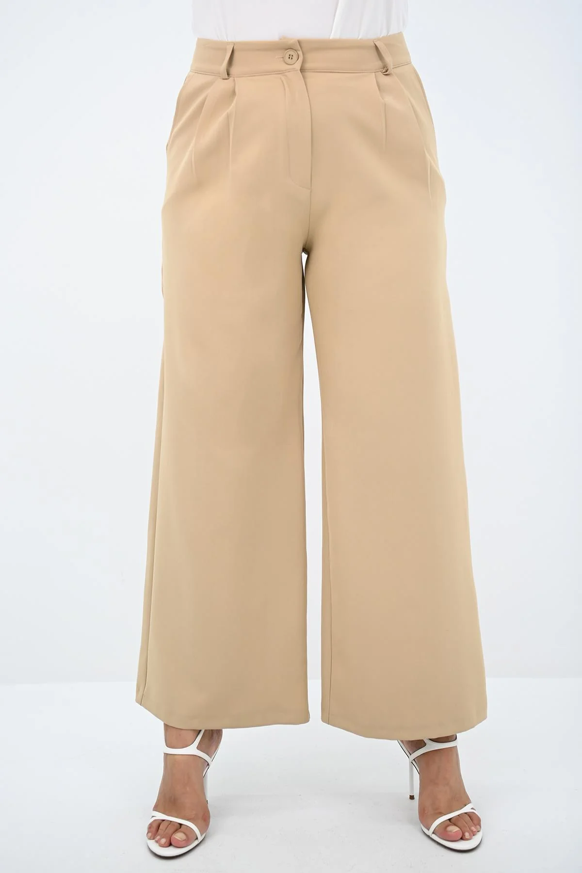 Női plus size nadrág csattal PTS003