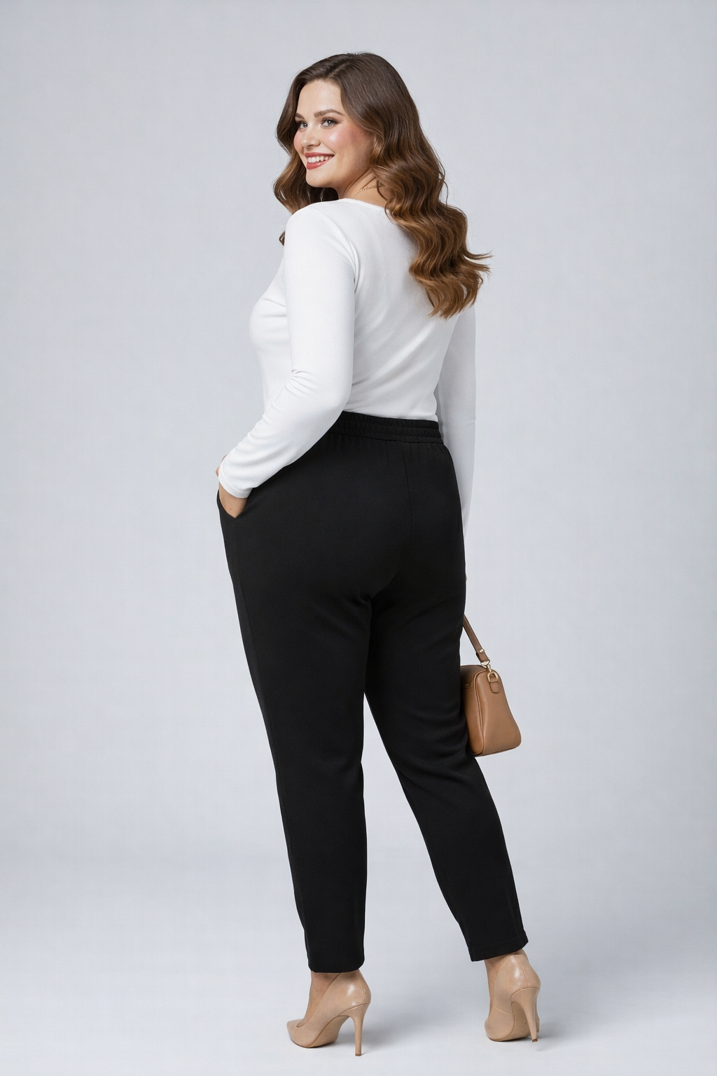 Pantaloni dama marimi mari 6303