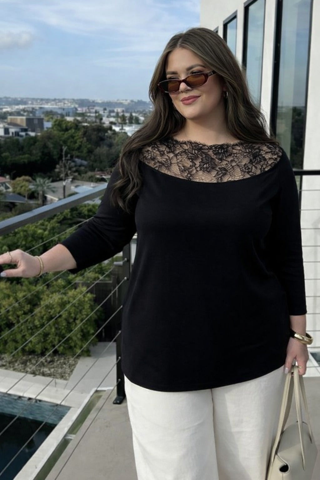 Női plus size csipke blúz 1449-23