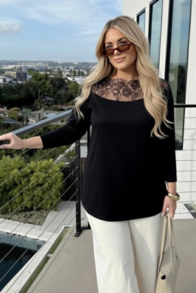 Női plus size csipke blúz 1449-23