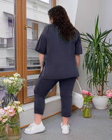 Női plus size melegítő kapcsokkal 8009-23