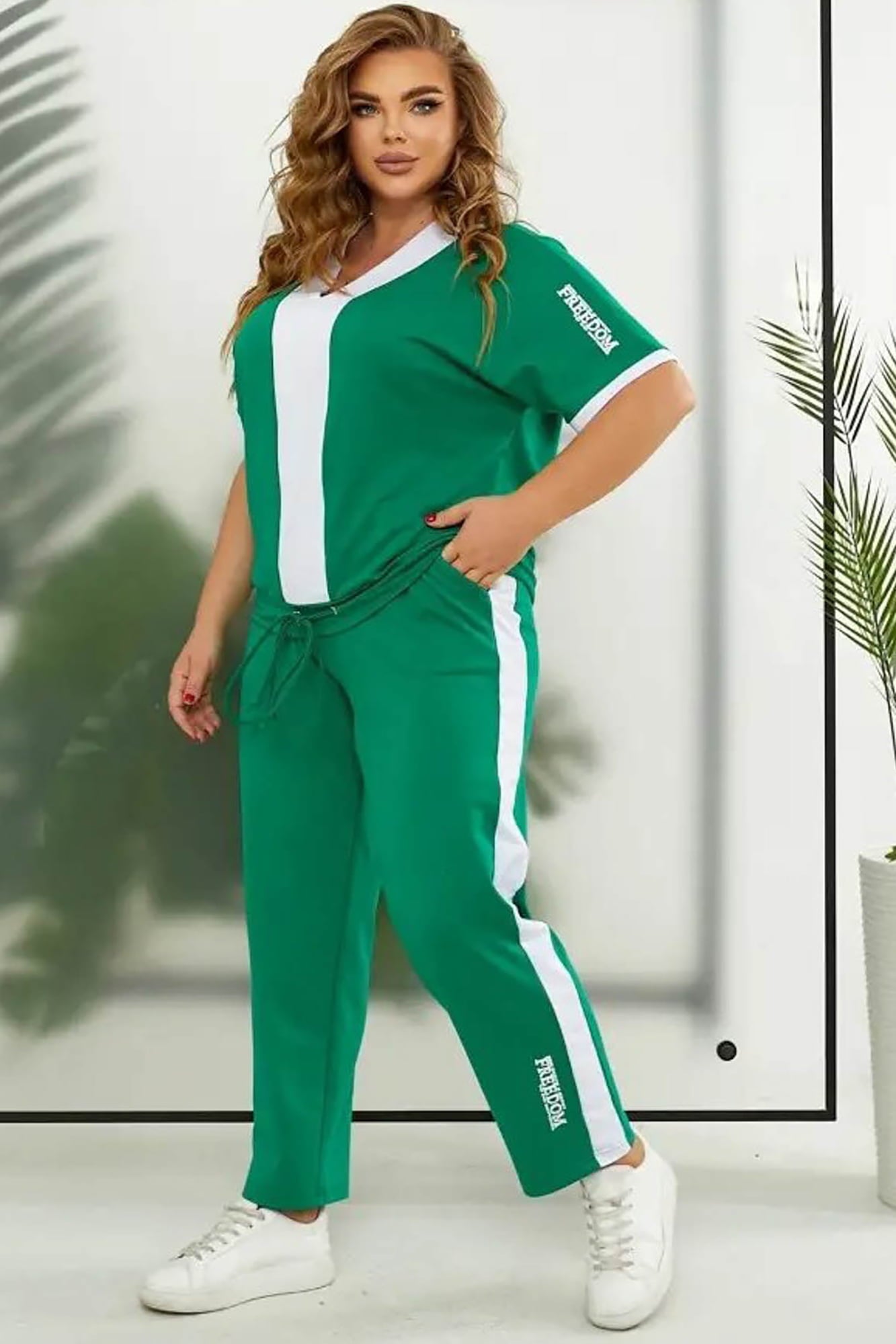 Női melegítő plus size Free 8016-23