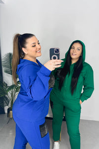 Női plus size melegítő zsebbel 8039