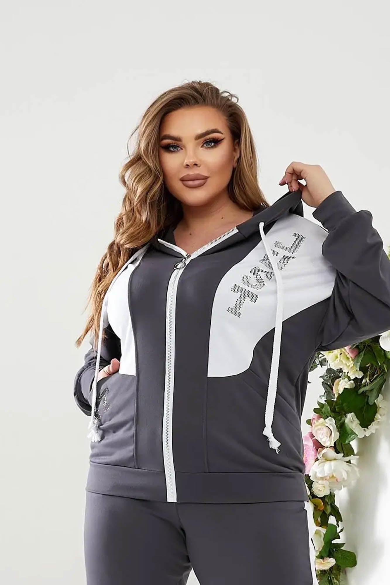Női melegítőruha, plus size 8053 Just