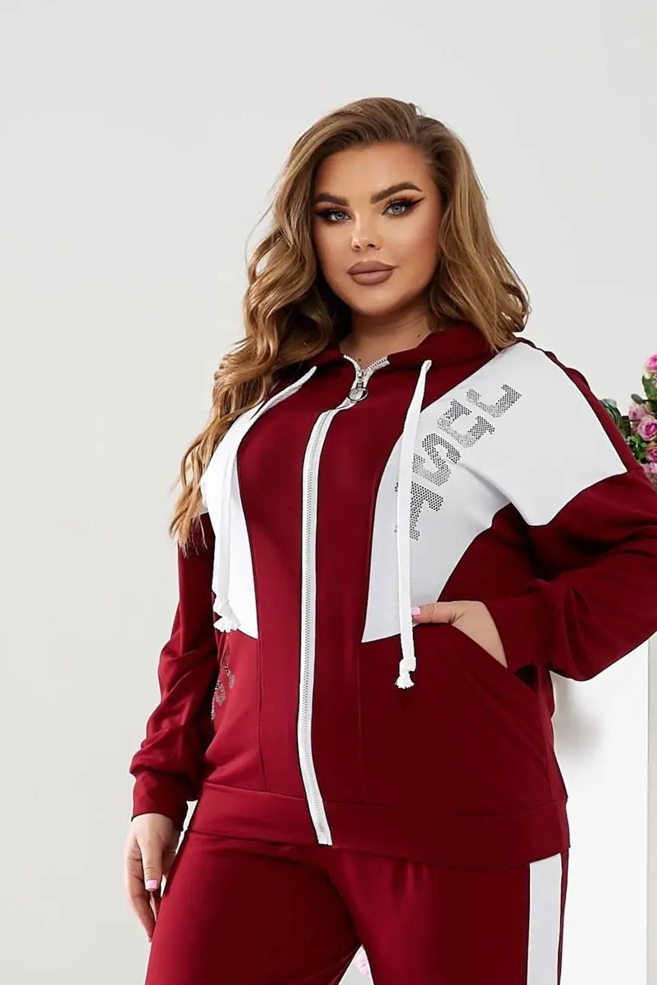 Női melegítőruha, plus size 8053 Just