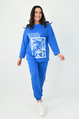 Női plus size pamut melegítő 8075