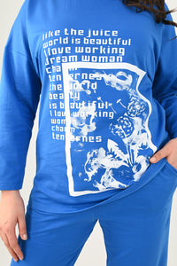Női plus size pamut melegítő 8075