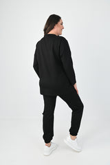 Női plus size pamut melegítő 8075