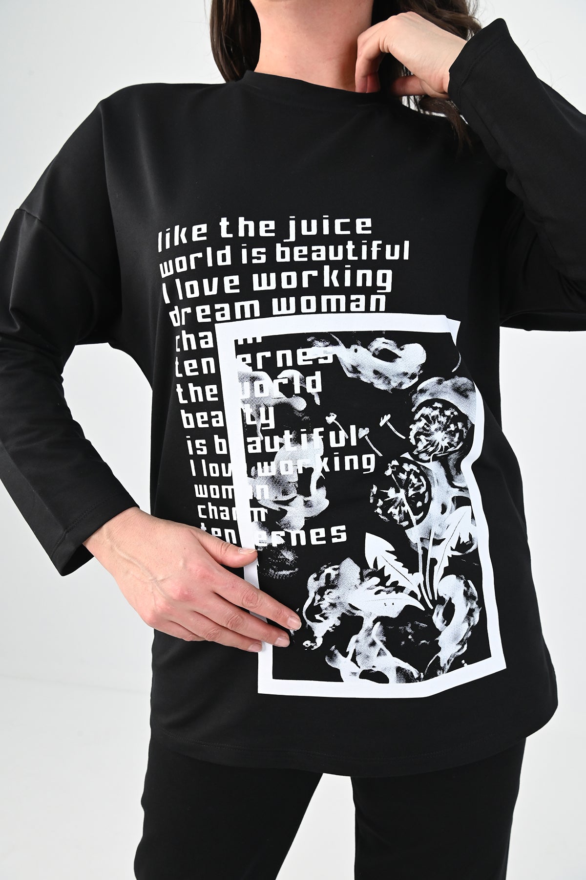 Női plus size pamut melegítő 8075