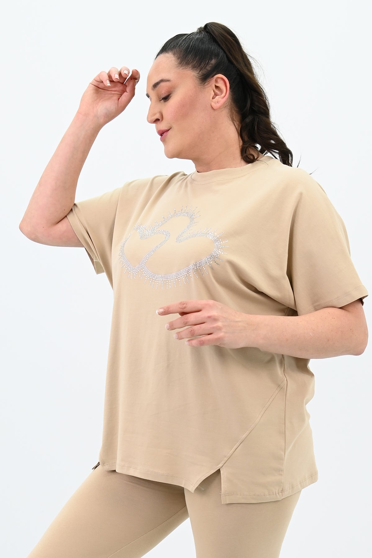 Női plus size melegítő 8085 szívek