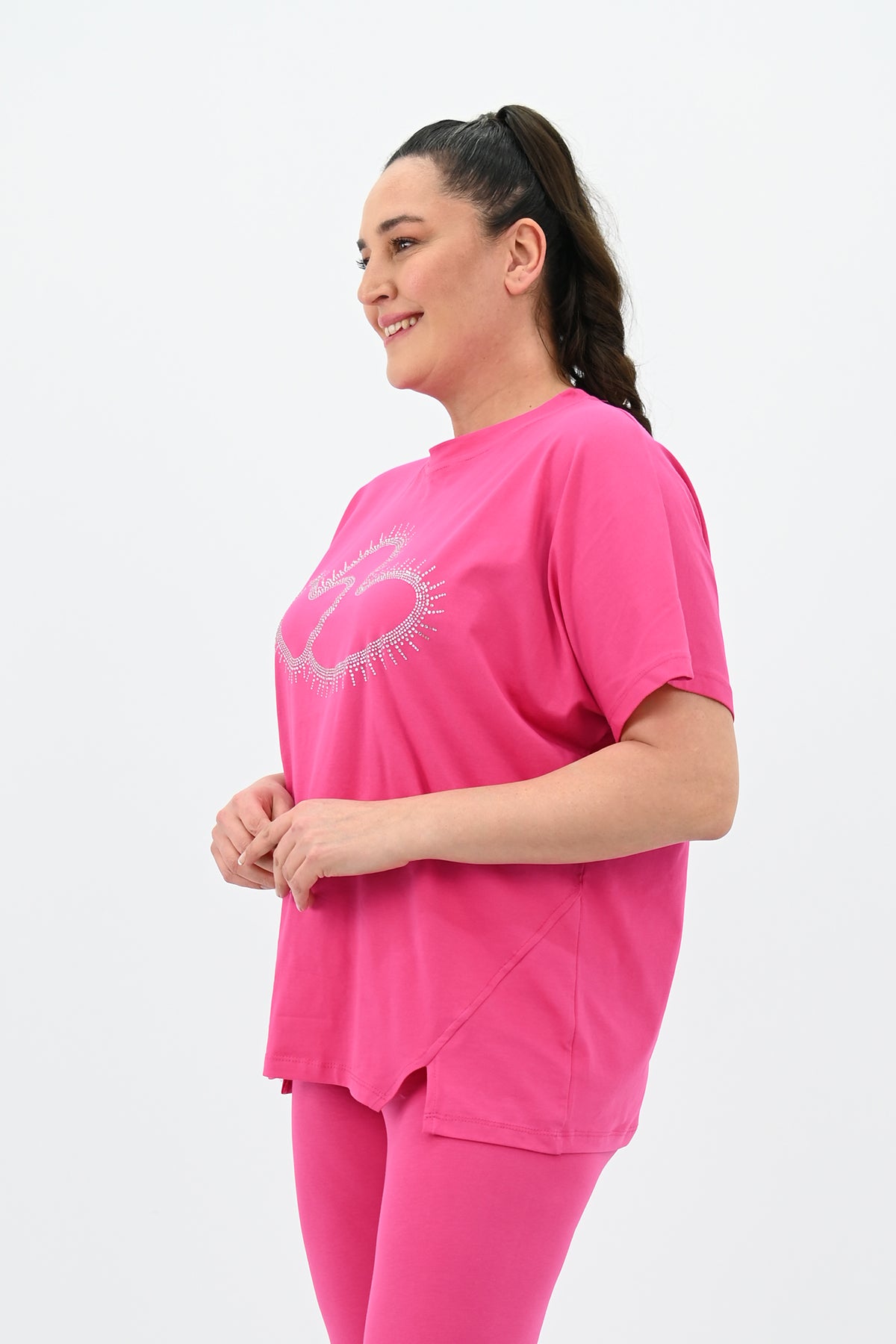 Női plus size melegítő 8085 szívek