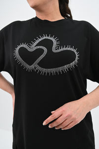 Női plus size melegítő 8085 szívek