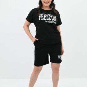 Női plus size melegítő Freedom rövidnadrág 8092