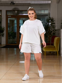 Női rövid kosztüm, plus size 8101