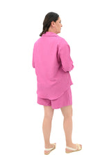 Női plus size rövidnadrág inggel 8121 -24