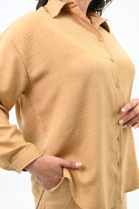 Női plus size rövidnadrág inggel 8121 -24