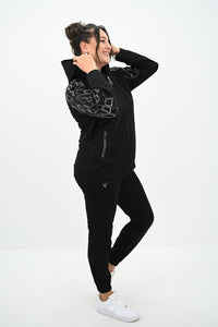 Női plus size melegítő strasszokkal 8129