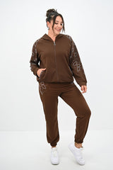 Női plus size melegítő strasszokkal 8129