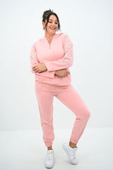 Női plus size melegítő strasszokkal 8129