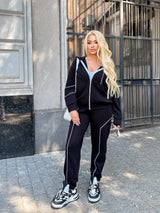 Női plus size melegítő oldalsó cipzárral 8130
