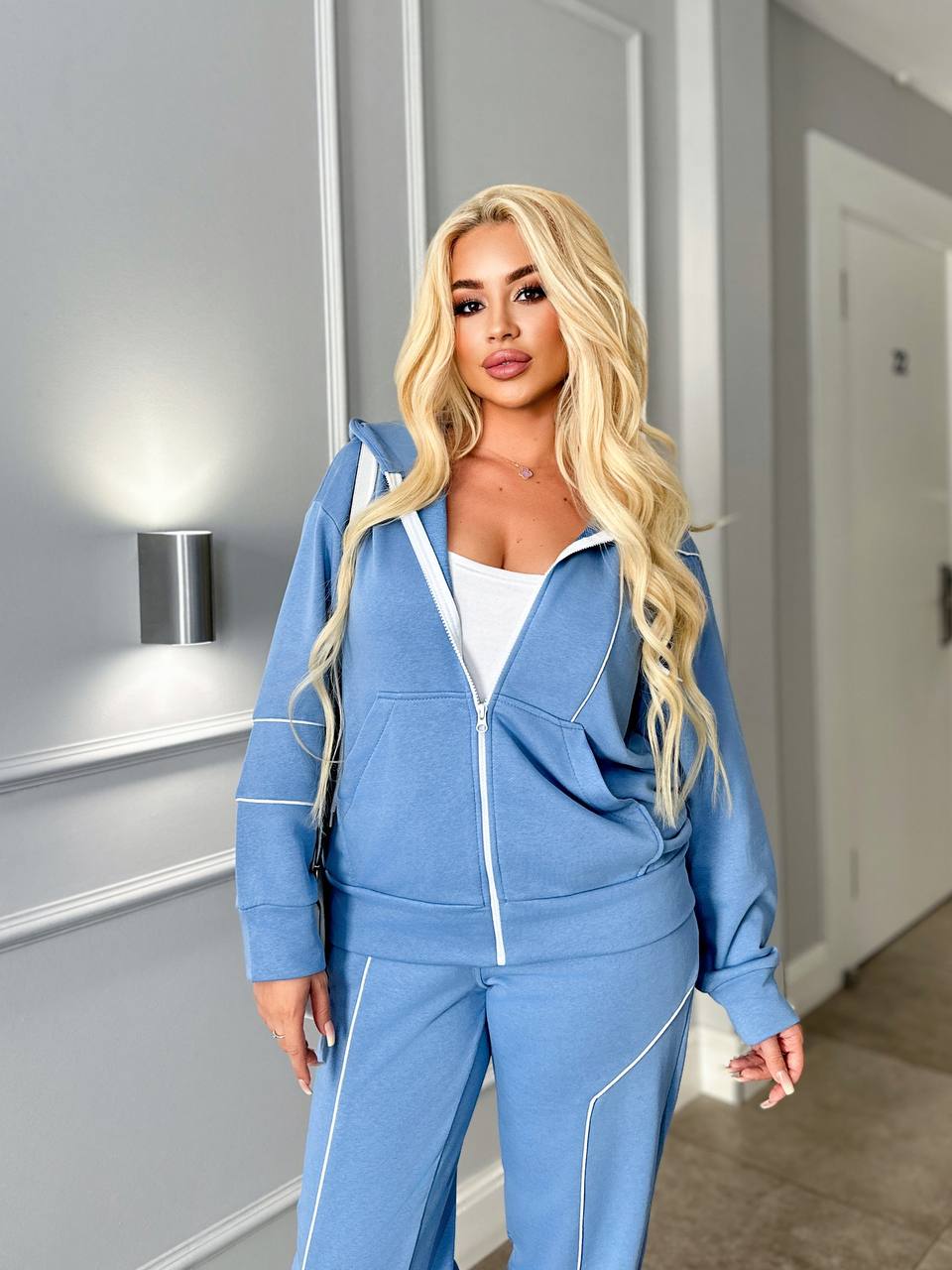 Trening dama marimi mari cu fermoare laterale 8130