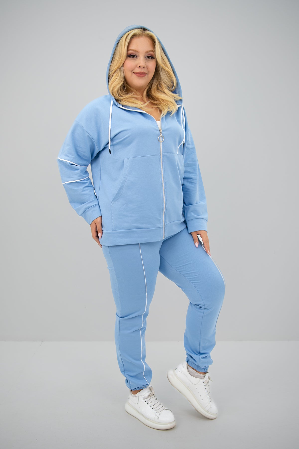 Trening dama marimi mari cu fermoare laterale 8130