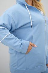 Trening dama marimi mari cu fermoare laterale 8130