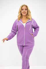 Női plus size melegítő oldalsó cipzárral 8130
