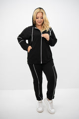 Női plus size melegítő oldalsó cipzárral 8130