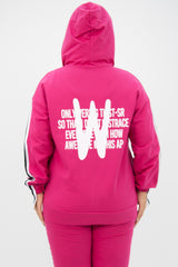 Női plus size melegítő cipzárral 8136