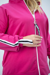 Női plus size melegítő cipzárral 8136
