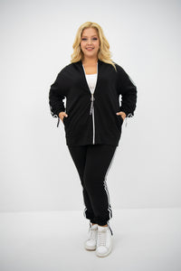 Női plus size melegítő cipzárral 8136